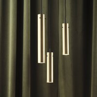 FRANDSEN FM2014 pendant light, brass, polished, height 36 cm
