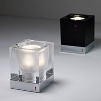 Fabbian Cubetto table lamp E14 chrome/clear