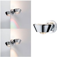 Paulmann Sabik LED-vägglampa krom