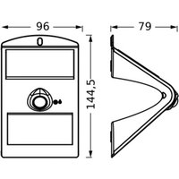 Kinkiet LED OSRAM ENDURA FLOOD BUTTERFLY 1,5 W z czujnikiem