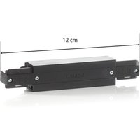 Connecteur Eutrac I Possibilité d'alimentation, noir