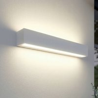 Lucande Lengo LED outdoor wall lamp, 50 cm, white, up/down, 3000K