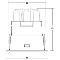 BRUMBERG Spot encastré LED Binato, RC-dim-to-warm, blanc