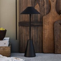 Globen Lighting Cannes rechargeable outdoor table lamp, black, IP54