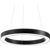 Ideallux Suspension LED Ideal Lux Oracle, Ø 70 cm, noir, 3 000 K