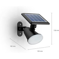 Philips LED-solcellslampa Jivix