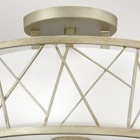 HINKLEY Nest ceiling light with texture in silver leaf