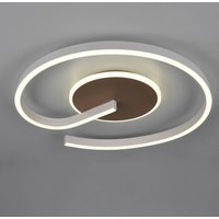 Reality Leuchten Calle LED ceiling light, coffee, Ø 50 cm, CCT, dimmable