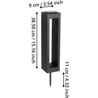 EGLO LED markspettslampa 48934, svart