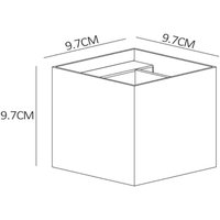 Lucide Applique murale LED Xio, angulaire, dorée