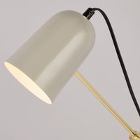 Searchlight Bordslampa Nerath, grå, stål/marmor, 32 cm, E14