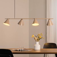 ALDEX Suspension forme 4, beige, métal, à 4 lampes, cône, E27