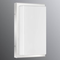 LCD Julea outdoor wall lamp, stainless steel, glass, E27