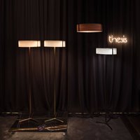LZF LAMPS LZF Thesis LED floor lamp black matt/ivory
