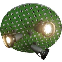 Niermann Standby Footballs ceiling light, three-bulb