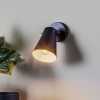 Luminex Amos vägglampa, svart, enkel flamma