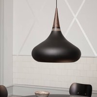 FRITZ HANSEN Orient P3 pendant lamp, black/rose, Ø 50 cm