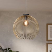 EGLO Hänglampa VENEZUELA, guld/svart, Ø 40 cm, metall, E27