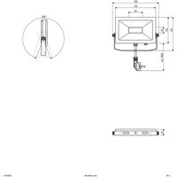EVN LFA Projecteur d'extérieur argent Fiche 3.000K 15W