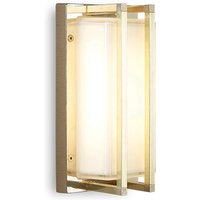 Moretti Luce Utomhusvägglampa Ice Cubic 3413, av mässing