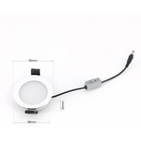 ORION Office LED recessed downlight, UGR19, CCT, white