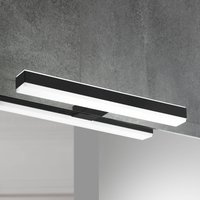 Ebir Veronica LED mirror lamp, 30 cm wide, black