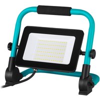 LED-Außenstrahler Avelar, schwarz/türkis Breite 31 cm Metall