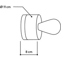 Almut von Wildheim ALMUT 0239 vägglampa, vegan, cirkel/wasabigrön