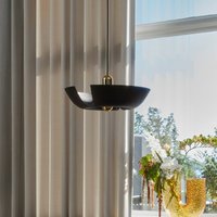 AYTM Cycnus pendant light, black, Ø 45 cm, aluminium, E27