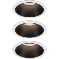 Paulmann Cole LED-Spotlight, schwarz-weiß, 3er-Set