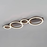 Reality Leuchten LED-taklampa Lumos, aluminium, 3 000 K, metall, längd 72 cm