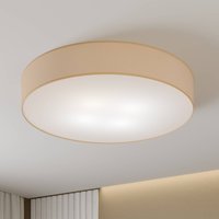 TK Lighting Plafonnier Rondo, beige Ø 80 cm