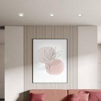 Briloner Luminaire encastrable LED Gima, chrome mat, 3.000 K, set de 3 pièces