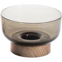 Artemide Coupe Bontà, gris, Ø 18 cm, verre, bois