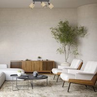 Luminex Taklampa Adeline, 3 lampor, jute, längd 34 cm