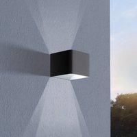 EGLO LED-utomhusvägglampa Doninni 1, up&down, svart