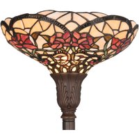 Clayre&Eef Vårlik golvlampa Kayla i Tiffanystil