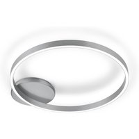 Knapstein Anel 60 LED ceiling light, matt nickel, up/down