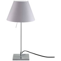 Luceplan Costanzina lampe à poser aluminium, blanc brumeux