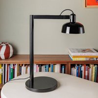 FARO BARCELONA Tatawin table lamp, black, steel/glass, height 57.5 cm