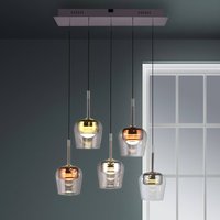 Q-Smart-Home Paul Neuhaus Smart LED hanging light Q-Kon multicoloured 5-bulb