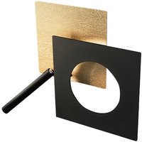 ICONE LED-Wandleuchte Petra 21.L, gold, schwarz