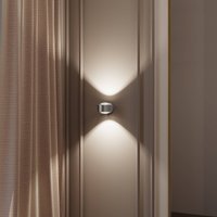 Top Light Puk! 120 Wall spot LED, claires, nickel mat