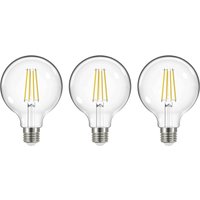 Arcchio LED glödlampa, E27, G95, 3,8W, 2700K, 806lm, 3 enheter