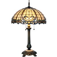 Clayre&Eef Underbar golvlampa Atlantis i Tiffanydesign