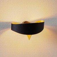 Selène Black and gold Scudo designer wall light