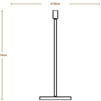 OSRAM DECOR STICK floor lamp, beige, height 78 cm, 1 x E27