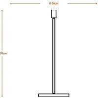 OSRAM golvlampa DECOR STICK, beige, höjd 78 cm, 1 x E27