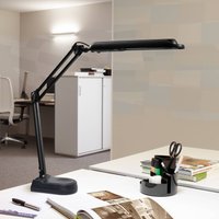 LED-bordlampe MAULatlantic, sort, højde 41 cm, stativ