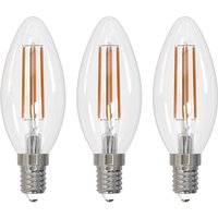 Arcchio LED glödlampa E14 stearinljus, set om 3, 4000 K